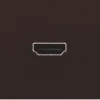 New HDMI udtag connector for stikmontering, brun Udtag & Konnektorer