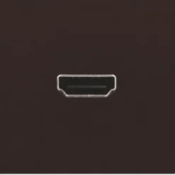 New HDMI udtag connector for stikmontering, brun Udtag & Konnektorer