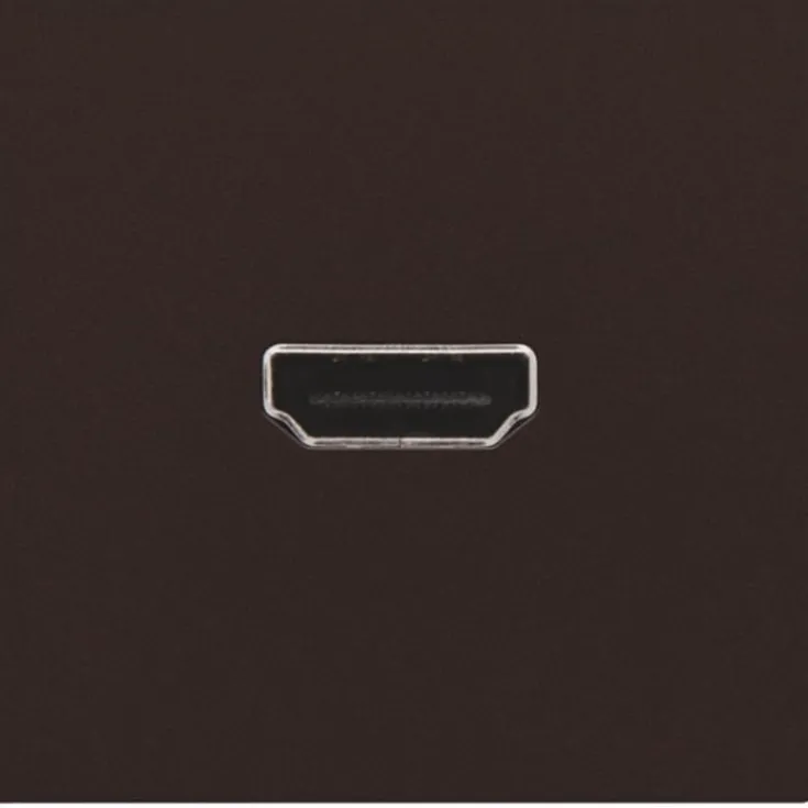 New HDMI udtag connector for stikmontering, brun Udtag & Konnektorer