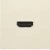 Online HDMI udtag connector for stikmontering, cream Udtag & Konnektorer