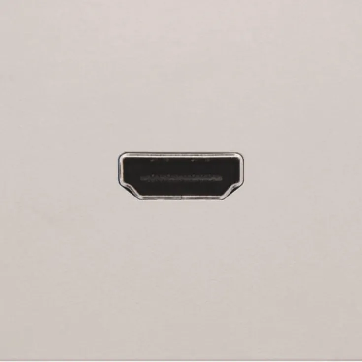 HDMI udtag connector for stikmontering, lysegrå Udtag & Konnektorer