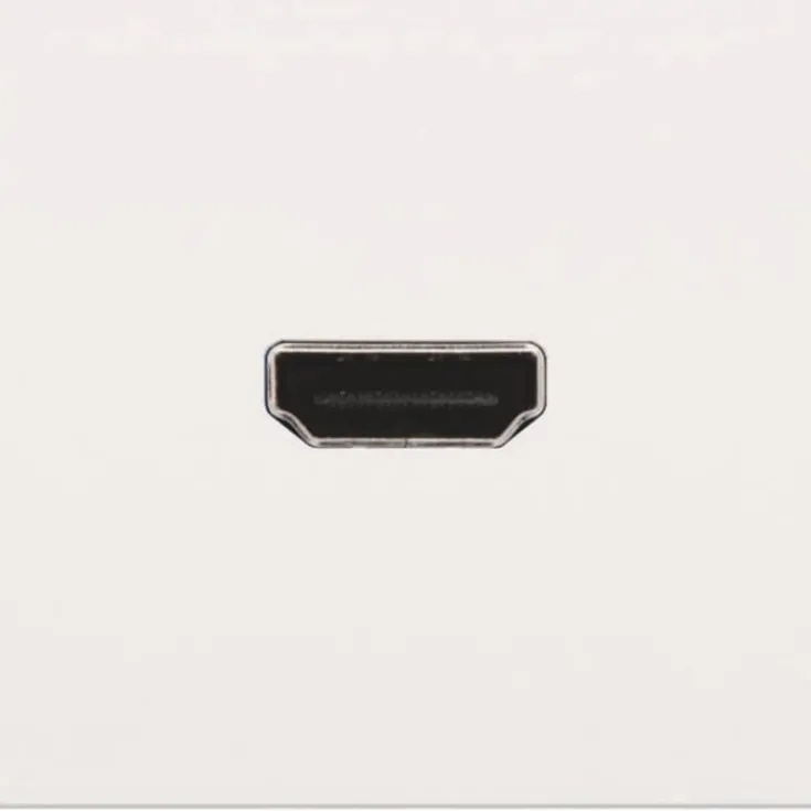 Clearance HDMI udtag med terminaler for ledningsmontering, hvid Udtag & Konnektorer