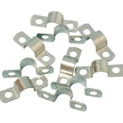 Outlet kabelbøjle, 2 lapper, forzinket, 200 stk, 8mm Kabelclips- & Bøjler