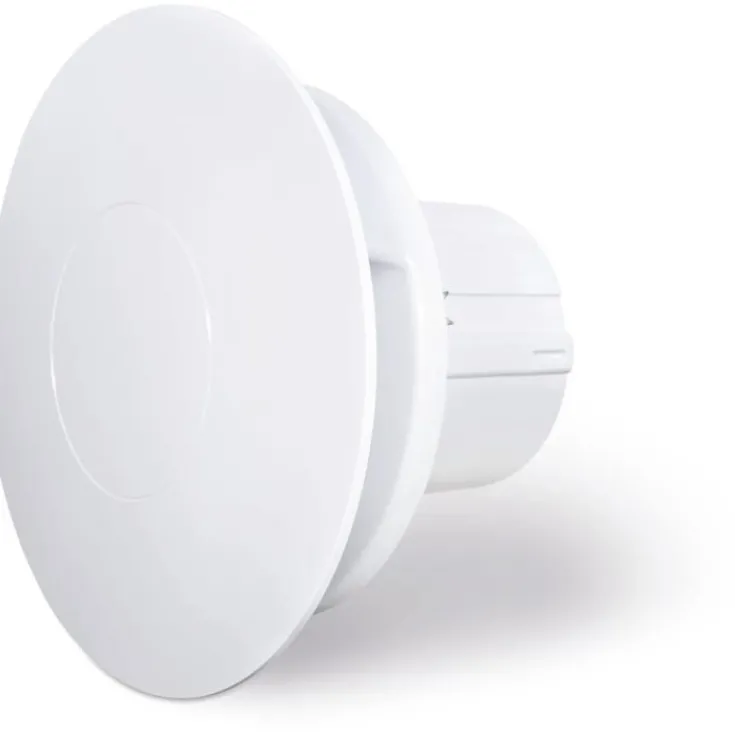 New NHTR badventilator, fugtstyring, timer, Ø100 mm, hvid Badeværelsesventilatorer
