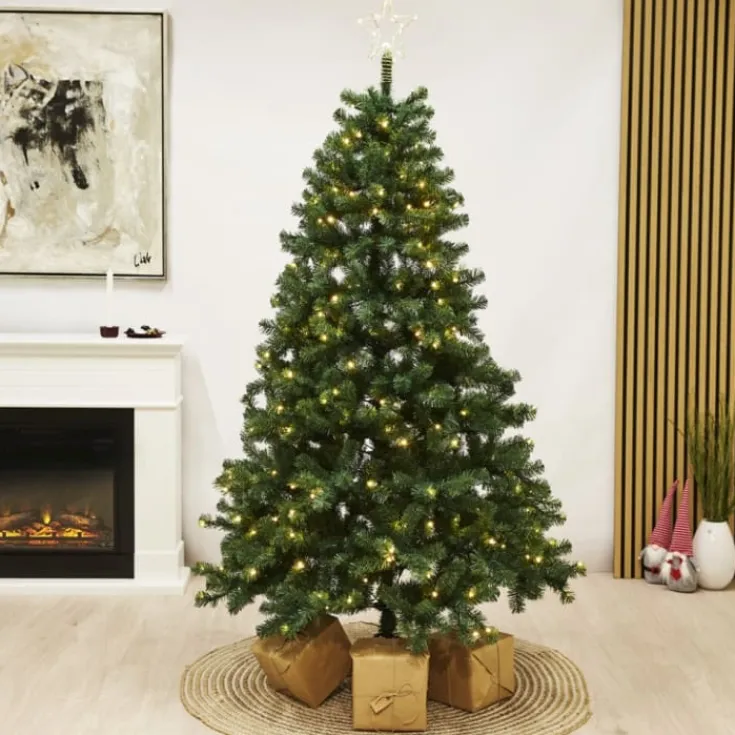 Clearance Aske kunstigt juletræ med lys, 150 x 100 cm Kunstige Juletræer