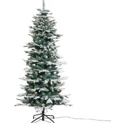 New kunstigt juletræ med lys, 180 x 86 cm Kunstige Juletræer