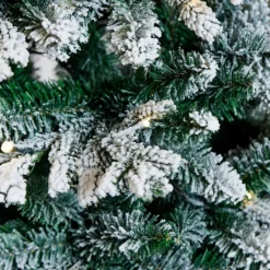 New kunstigt juletræ med lys, 180 x 86 cm Kunstige Juletræer