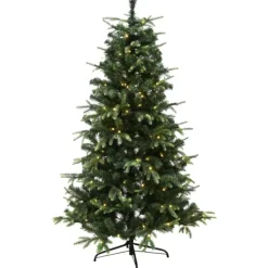 Clearance Vigga kunstigt juletræ med lys, 200 x 134 cm Kunstige Juletræer
