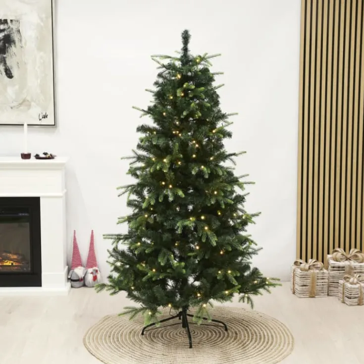 Clearance Vigga kunstigt juletræ med lys, 200 x 134 cm Kunstige Juletræer