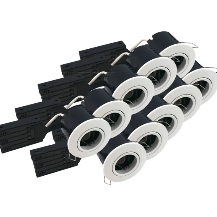 New Fast Install ECO indbygningsspot, , 10-pak Indbygningsspots|Nordtronic
