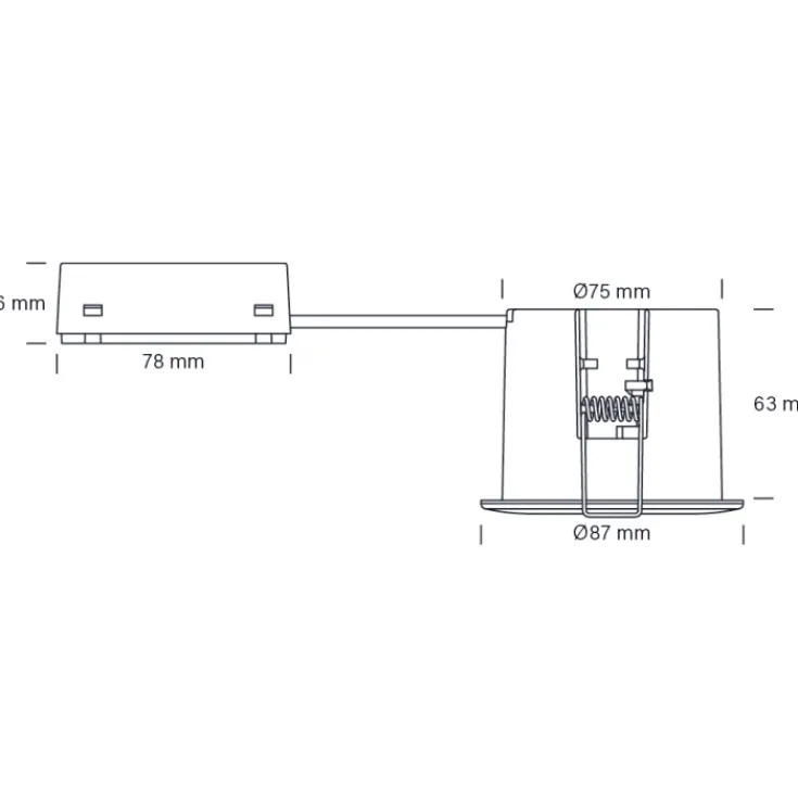 New Fast Install ECO indbygningsspot, , 10-pak Indbygningsspots|Nordtronic