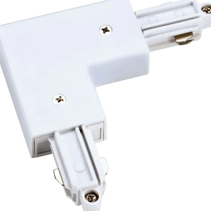 New 1F hjørnestykke, jord på inderside, Strømskinner|Nordtronic