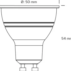 Clearance GU10 spotpære, 2700K, 5,5W Led Pærer|Nordtronic
