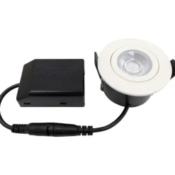 Best Low Profile Flexible G2 indbygningsspot, Ø7,5 cm, hvid, Nordtronic