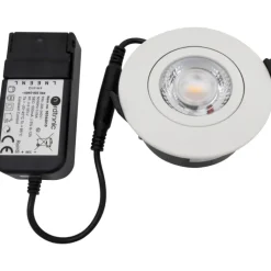 Discount Low Profile Flexible G2 indbygningsspot, Ø7,5 cm, hvid, Nordtronic