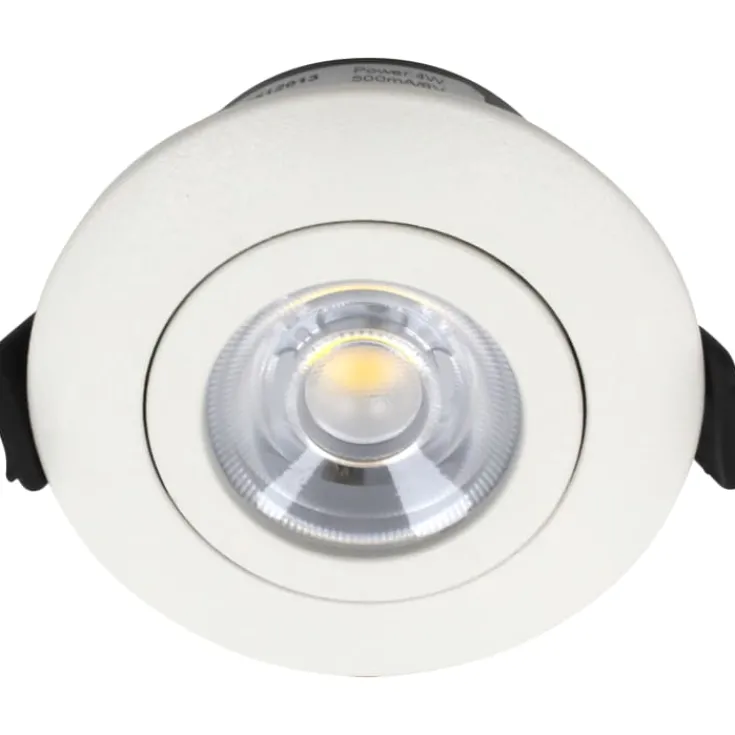 Outlet Low Profile Flexible indbygningsspot, driver, Ø5,5 cm, hvid, Nordtronic