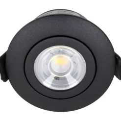 Low Profile Flexible indbygningsspot, driver, Ø5,5 cm, sort, Nordtronic
