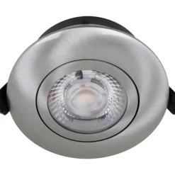 Best Low Profile Flexible indbygningsspot, Ø8,3 cm, børstet alu, Indbygningsspots|Nordtronic