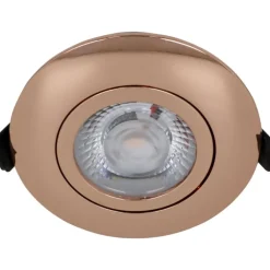 Hot Low Profile Flexible indbygningsspot, Ø8,3 cm, kobber, Indbygningsspots|Nordtronic