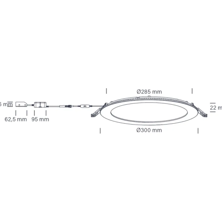 Outlet Lucette G2 indbygningsspot, Indbygningsspots|Nordtronic