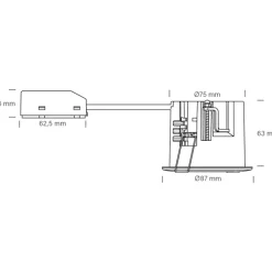 Best Uni Install indbygningsspot, mat hvid Indbygningsspots|Nordtronic