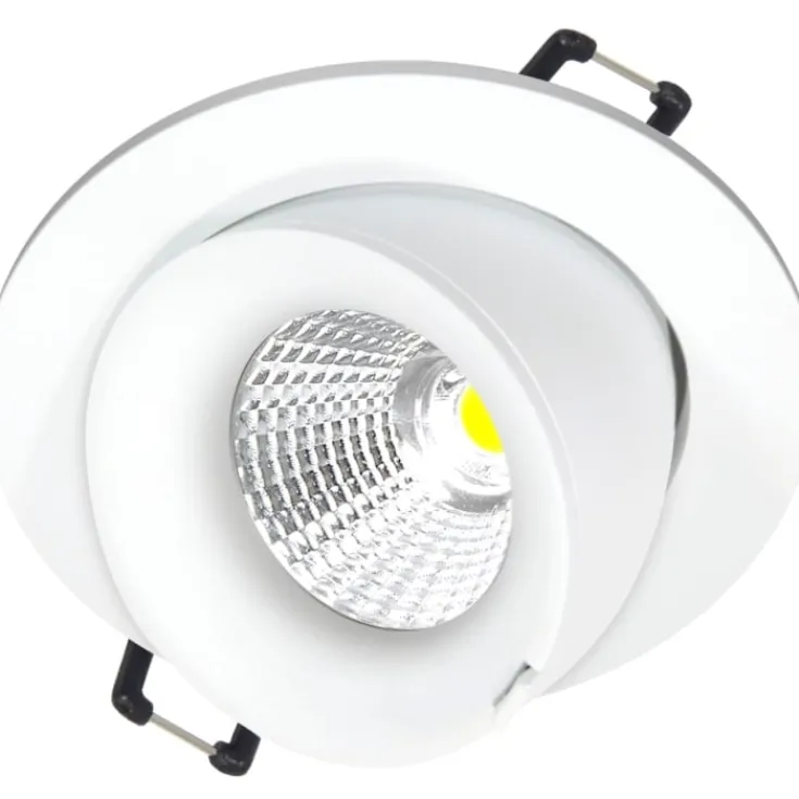 Outlet Velia Large Tilt indbygningsspot, mat hvid, Nordtronic