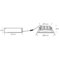 Online Velia Low Profile indbygningsspot, , 2700K Indbygningsspots|Nordtronic