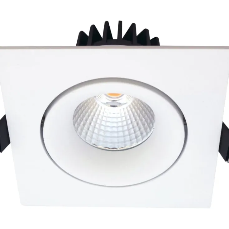 Sale Velia Tilt indbygningsspot, firkantet, mat hvid, Nordtronic