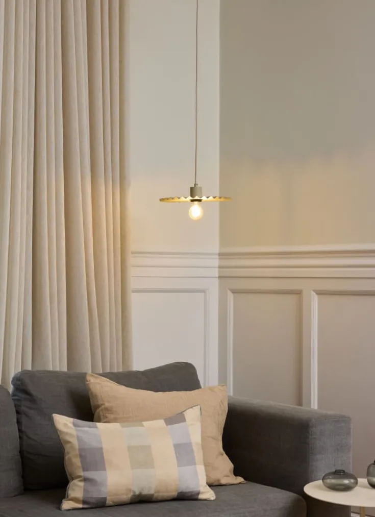 Outlet Decor Plissee pendel, beige Loftlamper