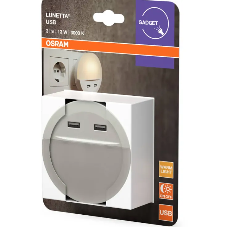Hot Lunetta natlamp med USB Natlamper