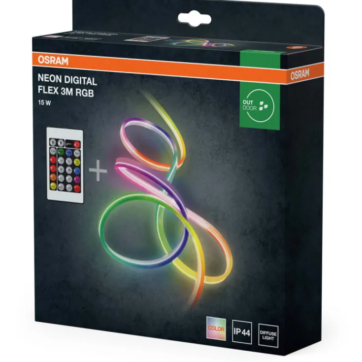 Online Neon Flex udendørs LED strip, 3 meter Led Strips