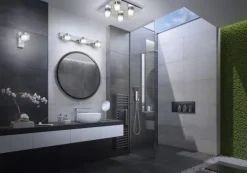 Hot Orbis Flame spejllampe, 3000-4000K, krom, 50 cm Spejllamper