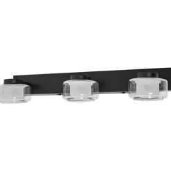 Clearance Orbis Flame spejllampe, 3000-4000K, sort, 50 cm Spejllamper