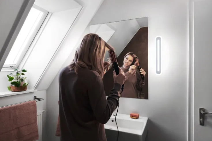 Online Smart+ Wifi Bath spejllampe, justerbar hvid, Spejllamper