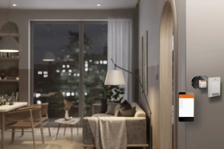 Smart+ Wifi relæ til vægafbryder, 1-knap Afbrydere