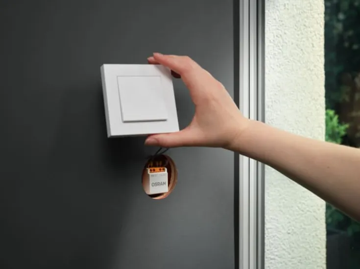 Smart+ Wifi relæ til vægafbryder, 1-knap Afbrydere
