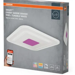 Online Smart+ Wifi Saddie loftlampe, farveskift + hvid, 50x50 cm Indendørs Belysning