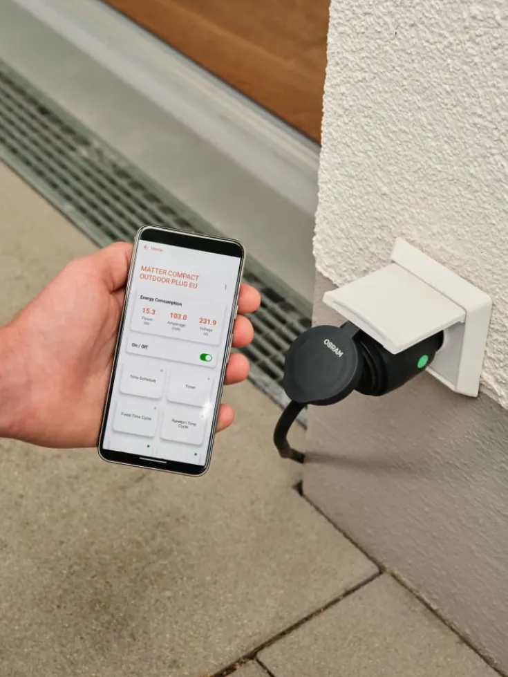 Hot Osram Smart+ WiFi udendørs stikprop med energimåler Stikpropper