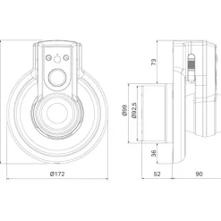 New Passad 31 badventilator, fugtstyring, sensor, Ø100 mm, hvid Badeværelsesventilatorer