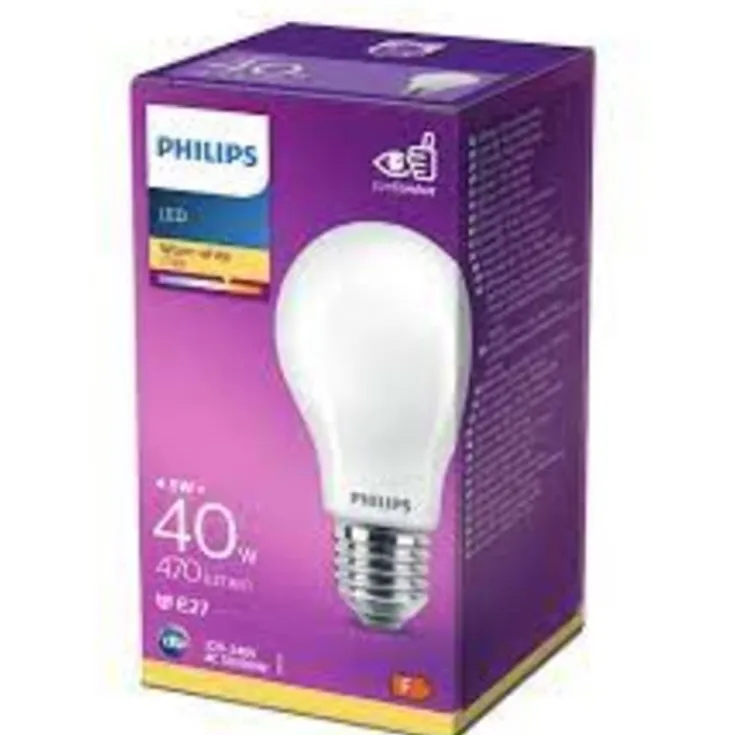 Classic E27 standardpære, 2700K, Philips