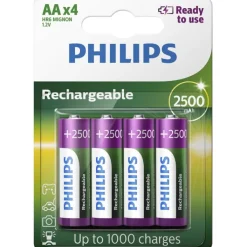 Best genopladelige AA batterier, 4 stk. Batterier