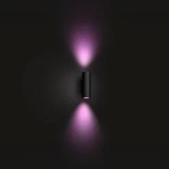 Appear udendørs væglampe, sort, 2 stk Philips Hue|Philips Hue