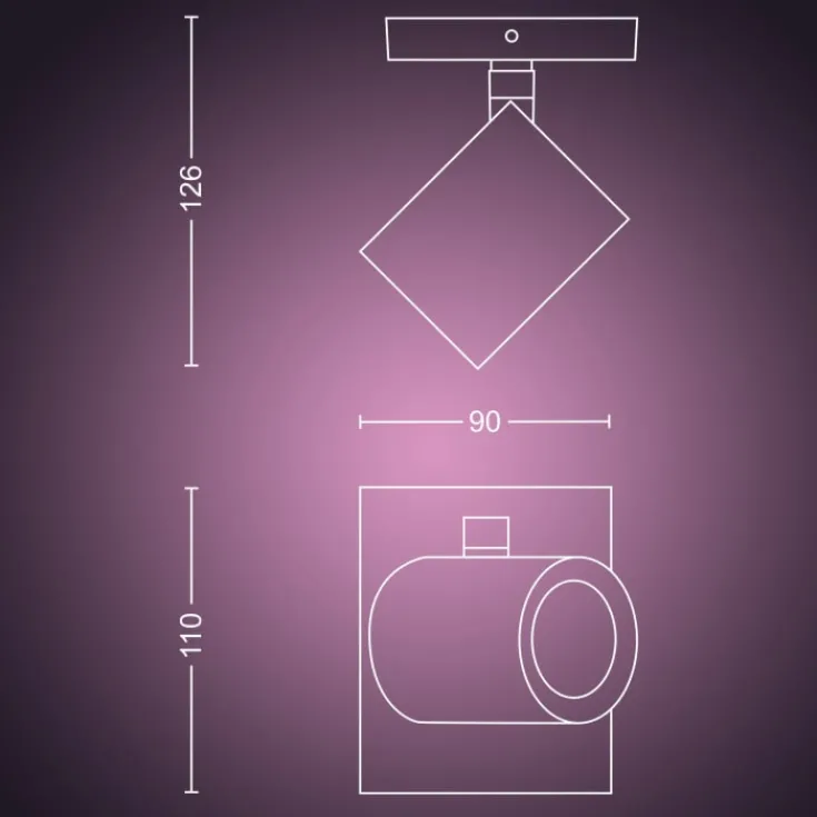 Argenta væglampe, hvid Philips Hue|Philips Hue