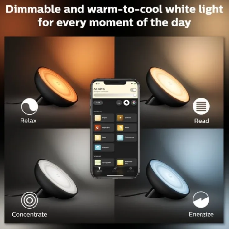 Best Bloom bordlampe, Philips Hue|Bordlamper