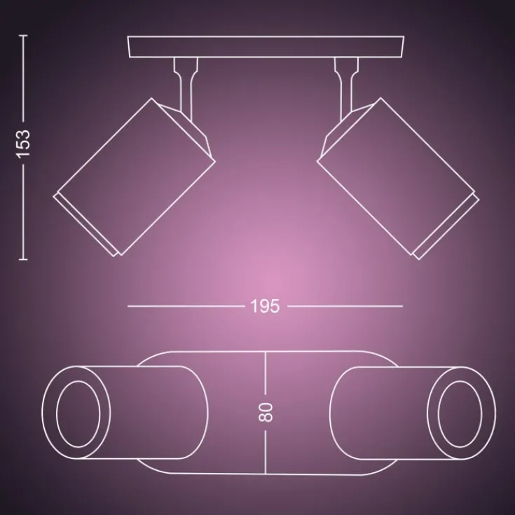 Fugato spotlampe, Philips Hue|Loftlamper