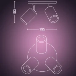 Fugato spotlampe, Philips Hue|Loftlamper