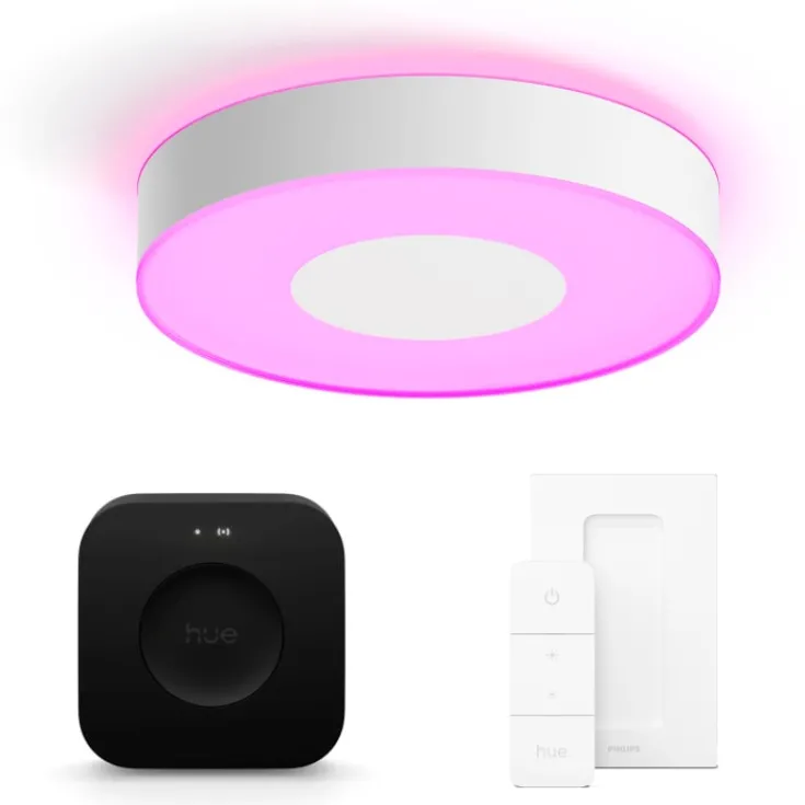New Philips Hue Infuse plafond, hvid, Ø38 cm, startsæt Indendørs Belysning
