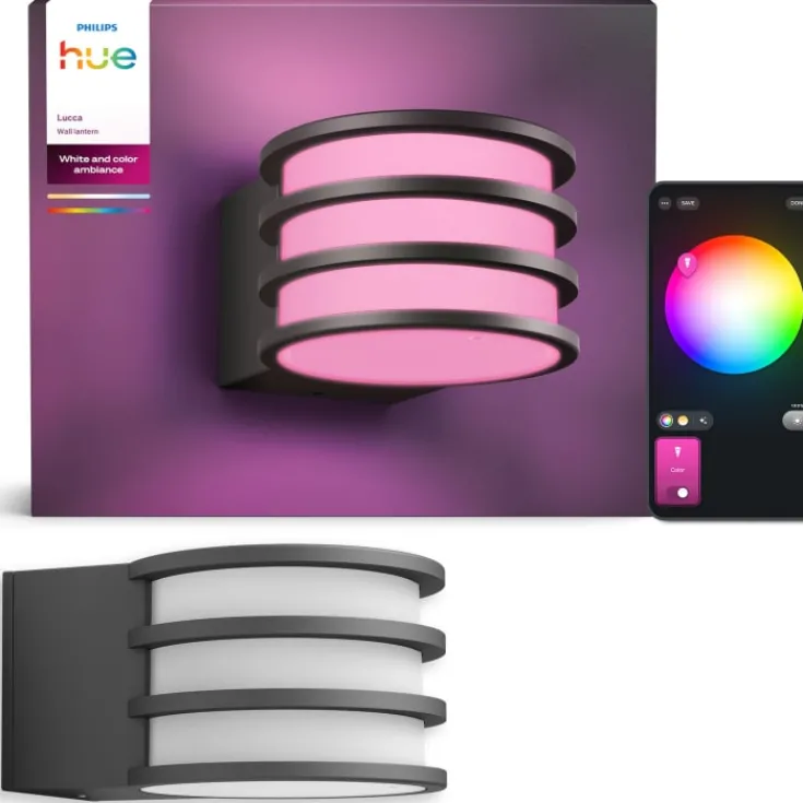 Outlet Lucca udendørs væglampe Philips Hue|Philips Hue