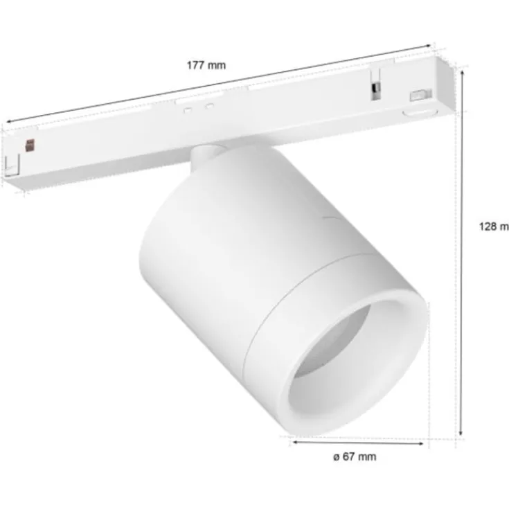 Outlet Perifo skinnespot, Philips Hue|Philips Hue