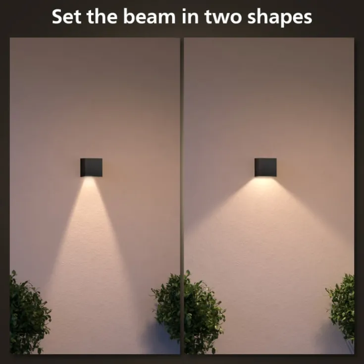 Resonate udendørs væglampe, sort Philips Hue|Philips Hue